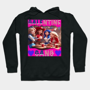 Galentines gang girls party Hoodie